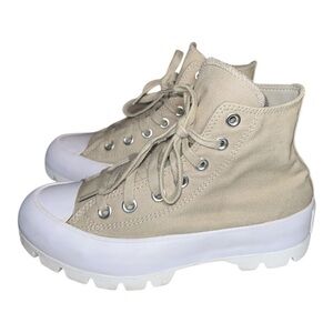 Chuck Taylor All Star Lugged Seasonal Color women’s desert sand sneakers size 5